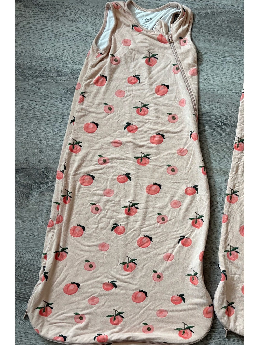 Kyte BABY Peach-Print Sleeveless Sleep Sack in Light Pink